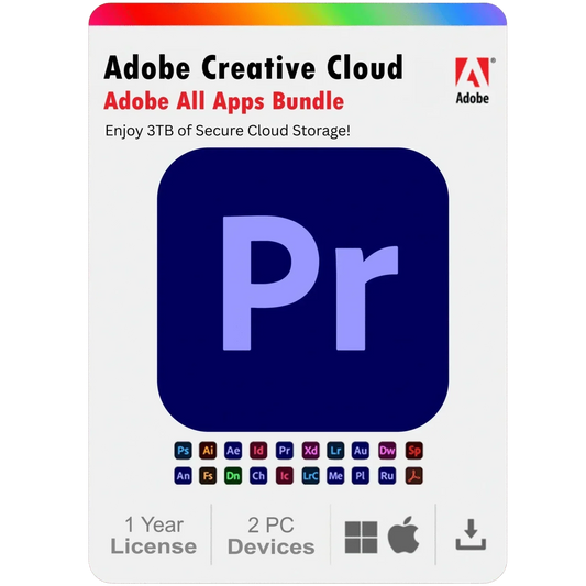 Adobe Premiere Pro 2025 1 Year Subscription For Windows And Mac 2PC