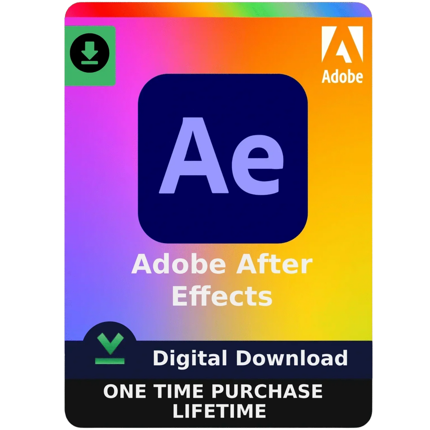 Adobe After Effects 2025 With Lifetime License For Windows 2 PC/Laptop